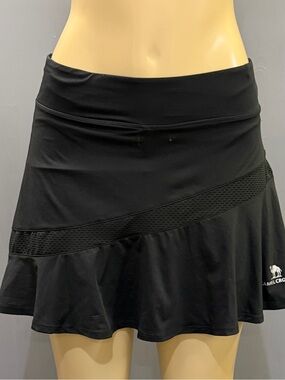 Camel Crown Black Athletic Skort Built-In Shorts Tennis Golf Pull-On L